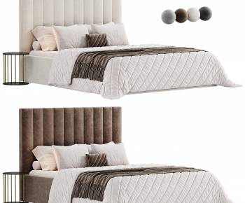 Modern Double Bed-ID:714764121