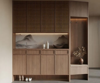 New Chinese Style Shoe Cabinet-ID:818941126