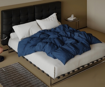 Modern Double Bed-ID:368602045