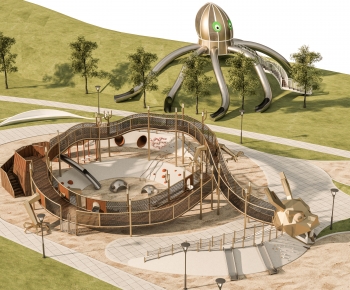 Modern Park Landscape-ID:533828029