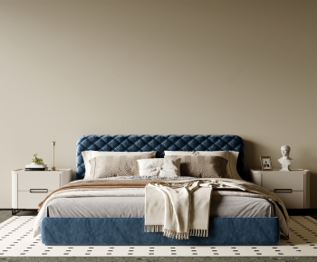 Modern Double Bed-ID:360130073