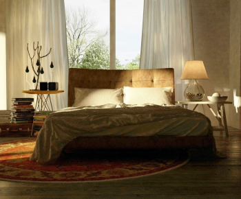 Modern Double Bed-ID:424457071