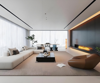 Modern A Living Room-ID:626396891