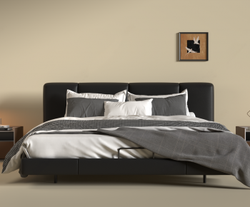 Modern Double Bed-ID:504174956