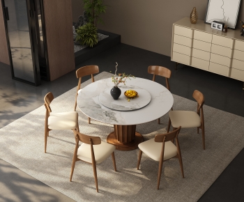 Modern Dining Table And Chairs-ID:835519081