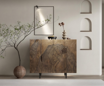 Wabi-sabi Style Entrance Cabinet-ID:266932968
