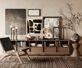 Wabi-sabi Style TV Cabinet-ID:891758923