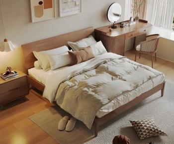 Modern Double Bed-ID:181715015