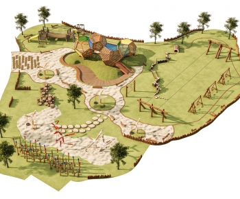 Modern Park Landscape-ID:731280098