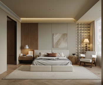 Wabi-sabi Style Bedroom-ID:439307935