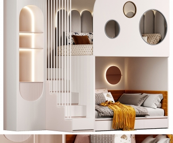 Modern Bunk Bed-ID:493861915