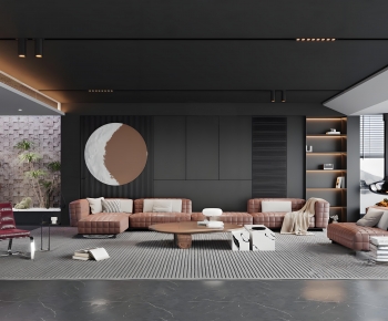 Modern A Living Room-ID:165484913