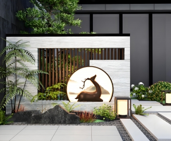 New Chinese Style Landscape Wall-ID:740729093