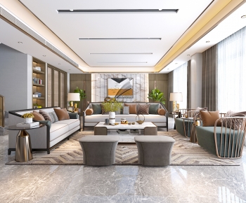 Modern A Living Room-ID:203437094