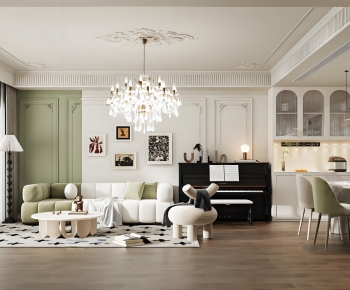 French Style A Living Room-ID:831310037