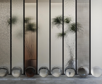 Modern Glass Screen Partition-ID:829603914