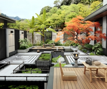 New Chinese Style Courtyard/landscape-ID:431408888