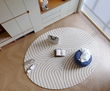 Modern Circular Carpet-ID:505748037