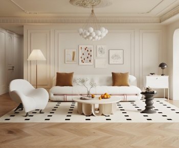 French Style A Living Room-ID:805504084