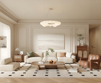 French Style A Living Room-ID:982640036