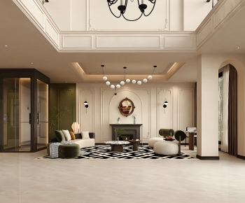 French Style A Living Room-ID:974215984