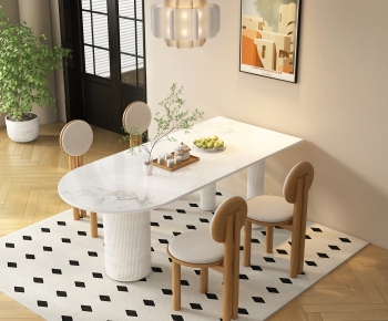 Modern Dining Table And Chairs-ID:583858973