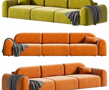 Modern Three-seat Sofa-ID:436791904