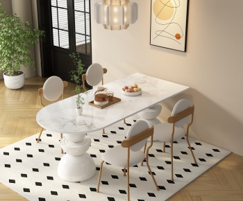 Modern Dining Table And Chairs-ID:101909613