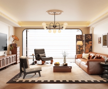 French Style A Living Room-ID:251804115