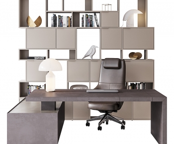 Modern Office Desk And Chair-ID:432122959