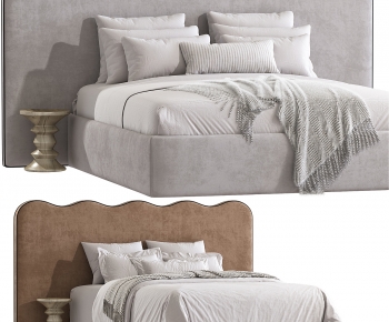 Modern Double Bed-ID:886790043