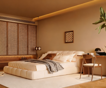 Wabi-sabi Style Bedroom-ID:455749034