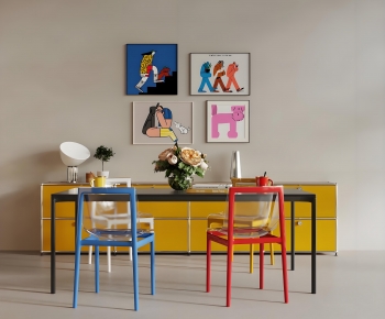 Modern Dining Table And Chairs-ID:773423912