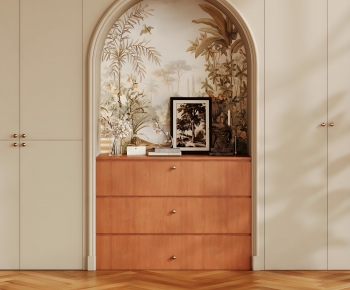 French Style Entrance Cabinet-ID:713338982