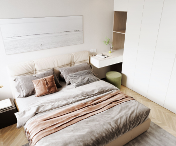 Modern Double Bed-ID:190728904