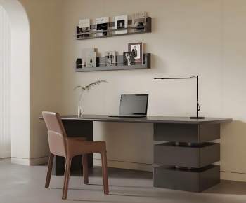 Modern Computer Desk And Chair-ID:239871032