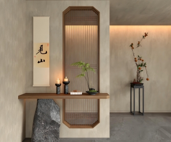 New Chinese Style Hallway-ID:710804944