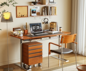 Modern Computer Desk And Chair-ID:561177977