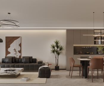 Modern A Living Room-ID:445662983