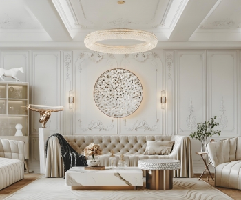 French Style A Living Room-ID:204483999