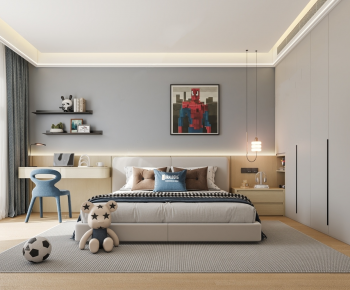 Modern Boy's Room And Son's Room-ID:374830011