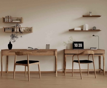 Modern Computer Desk And Chair-ID:958018061