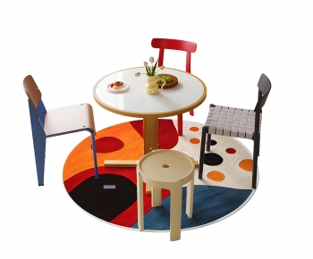 Modern Dining Table And Chairs-ID:390340094