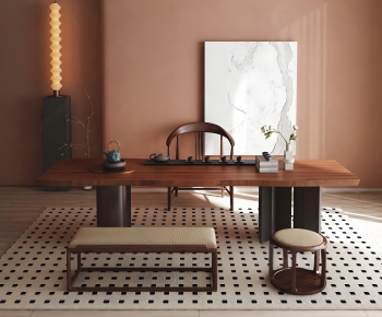 New Chinese Style Tea Tables And Chairs-ID:813839417