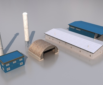 Modern Industrial Building-ID:442626951