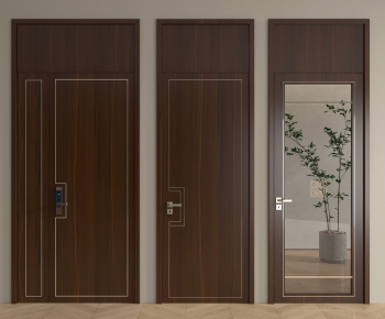 New Chinese Style Single Door-ID:781586899