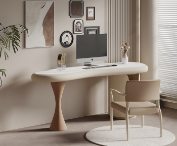Modern Computer Desk And Chair-ID:188657056