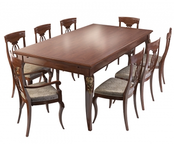 New Classical Style Dining Table And Chairs-ID:639020922