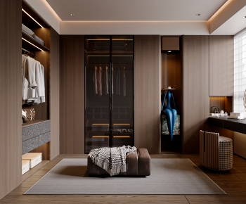 Modern Clothes Storage Area-ID:564326053