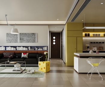 Modern A Living Room-ID:807437909